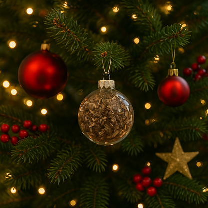 Native Wildflower Seed Ornaments (3-Pack) – Holiday Gift Set | 100% Pollinator-Friendly, Non-GMO Heritage Mix